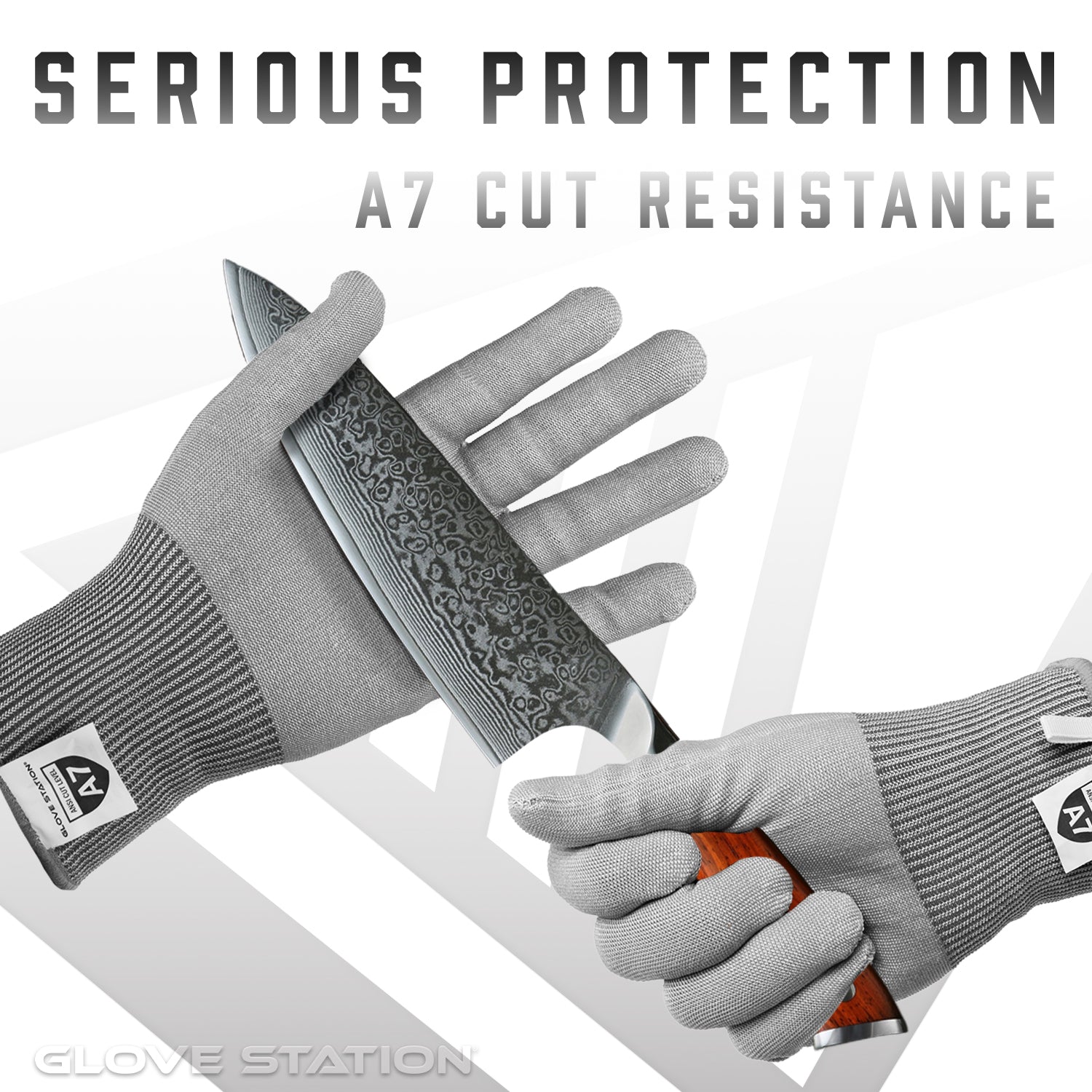 A7 Ultra Durable Pro Cut Series - Gray - 1 Pair