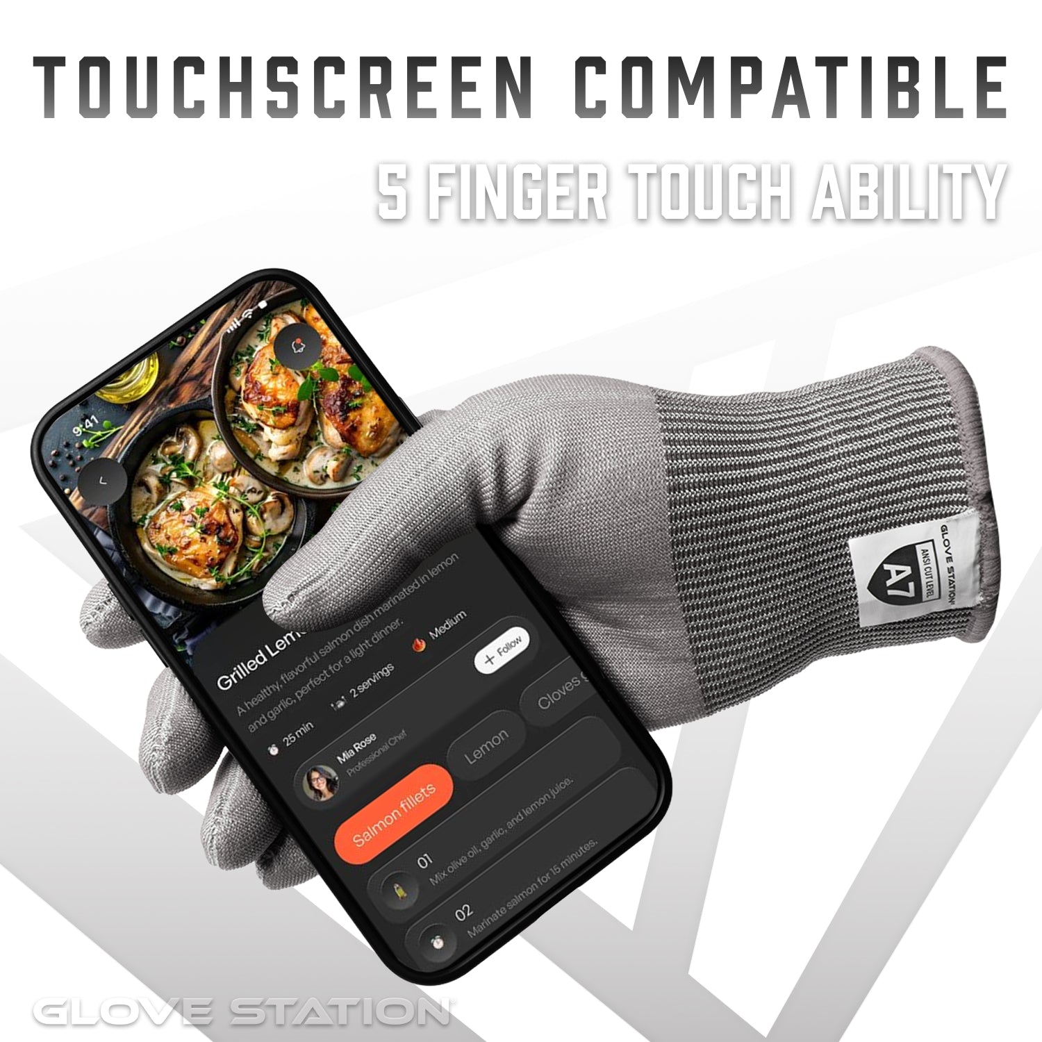 A7 Ultra Durable Pro Cut Series - Gray - 1 Pair