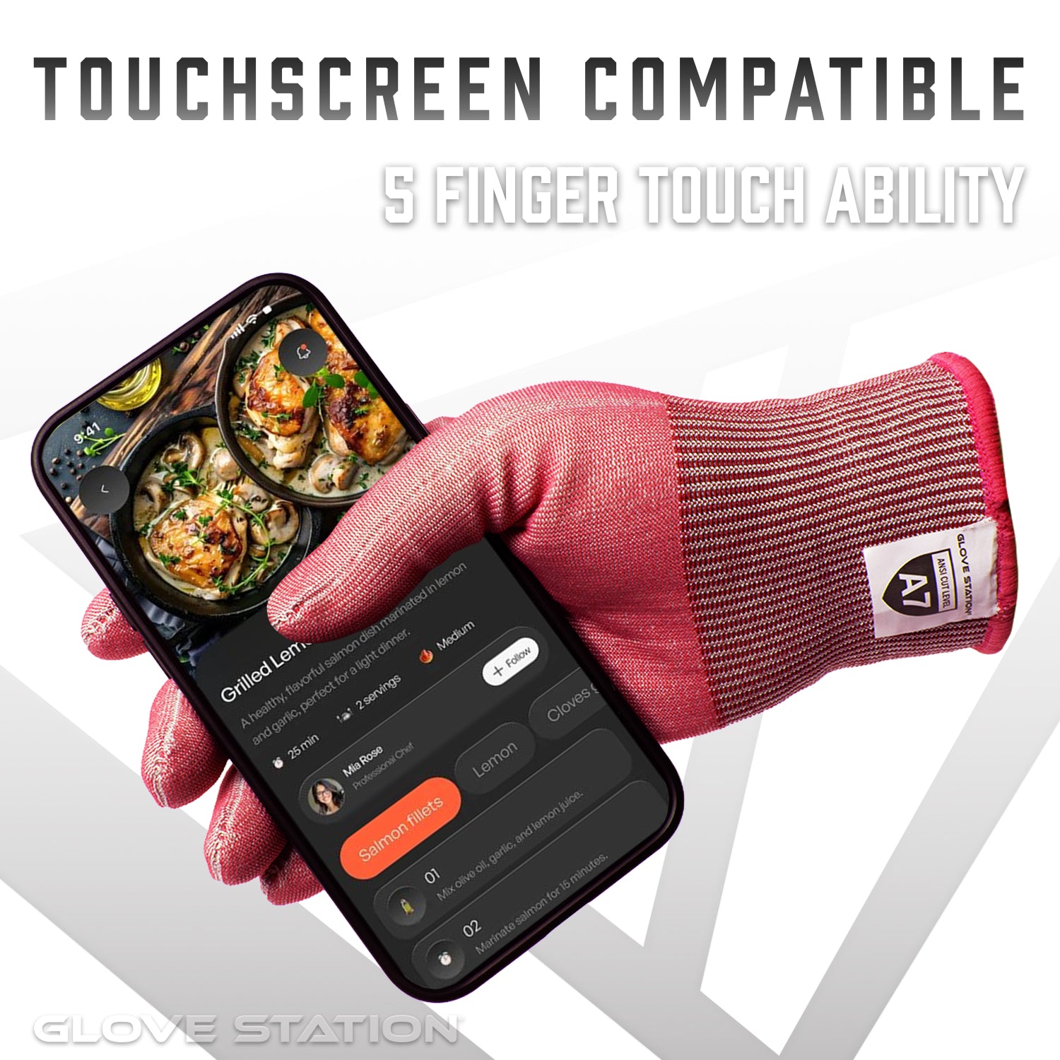 A7 Ultra Durable Pro Cut Series - Red - 1 Pair