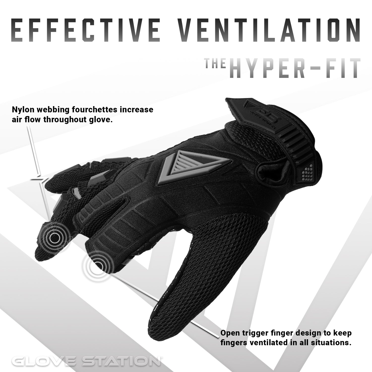 Hyper-Fit Paintball Gloves