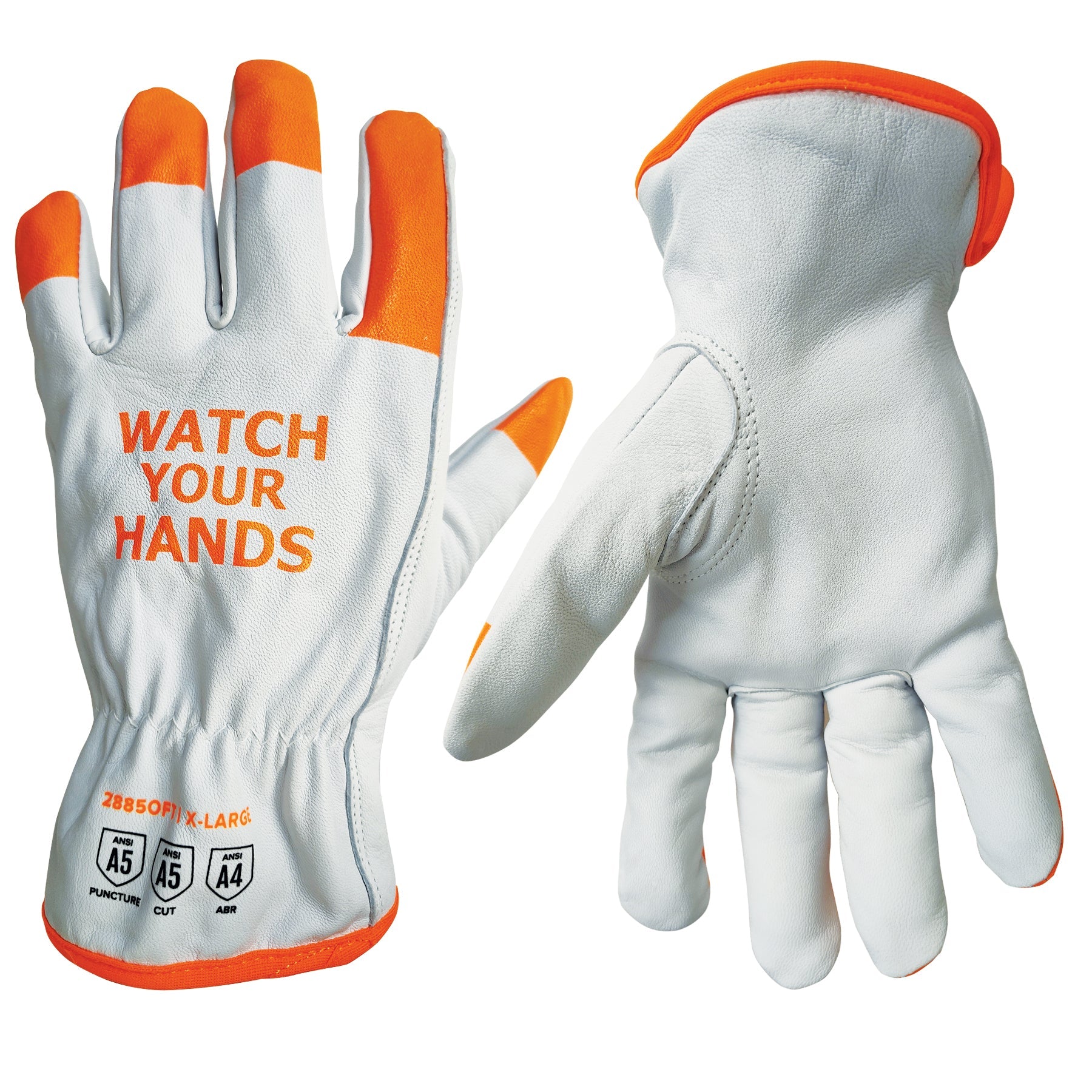 ANSI A5 Cut and Puntcure resistant Premium Grade Grain Cowhide Driver - 2885OFT