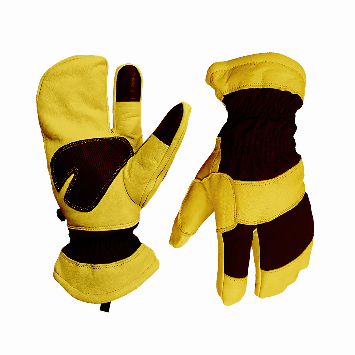 Water Proof Goat Skin Split Finger Mittens Glove Station