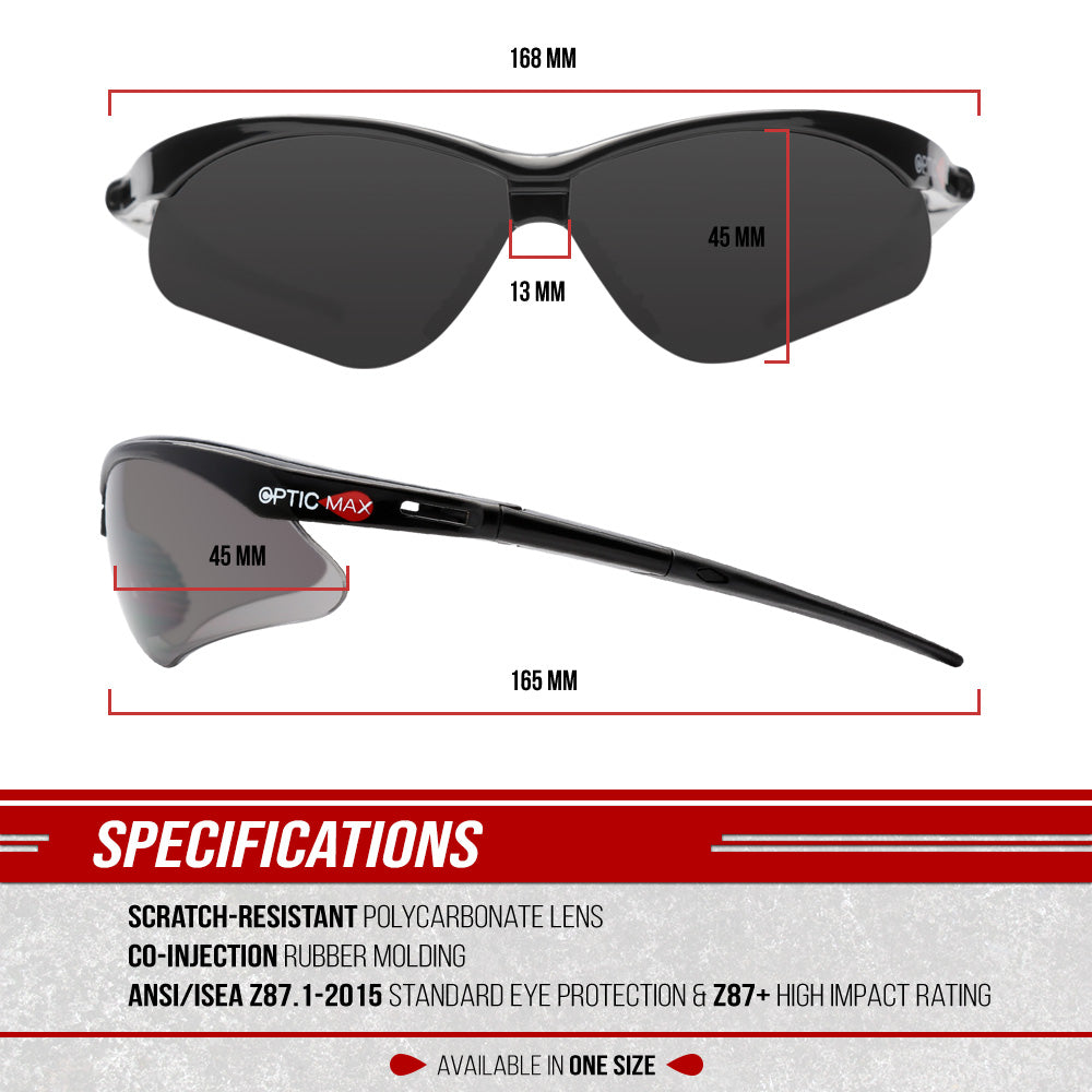 Nemesis - Gray Anti-Fog Lens - Safety Glasses - 1 Piece