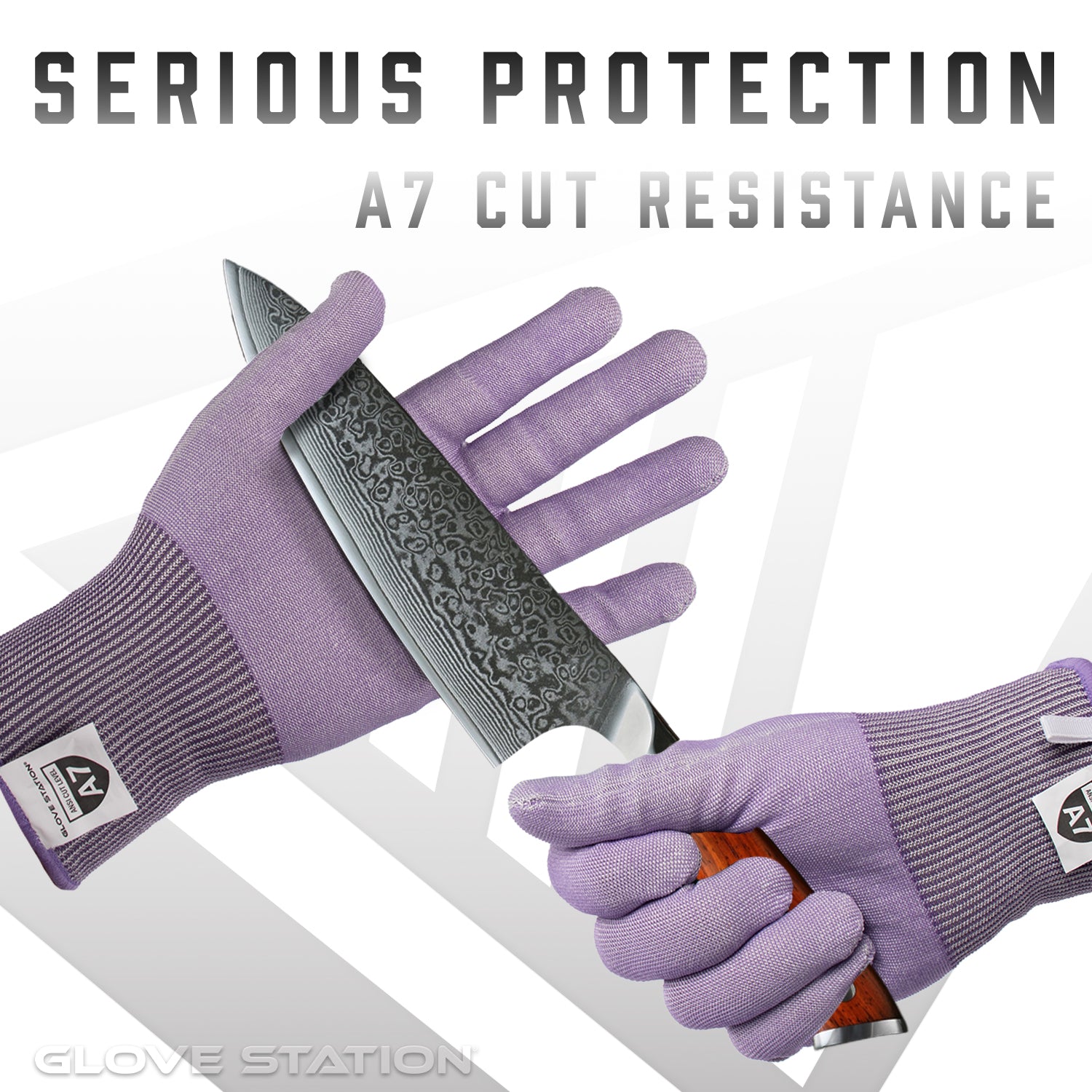 A7 Ultra Durable Pro Cut Series - Purple - 1 Pair