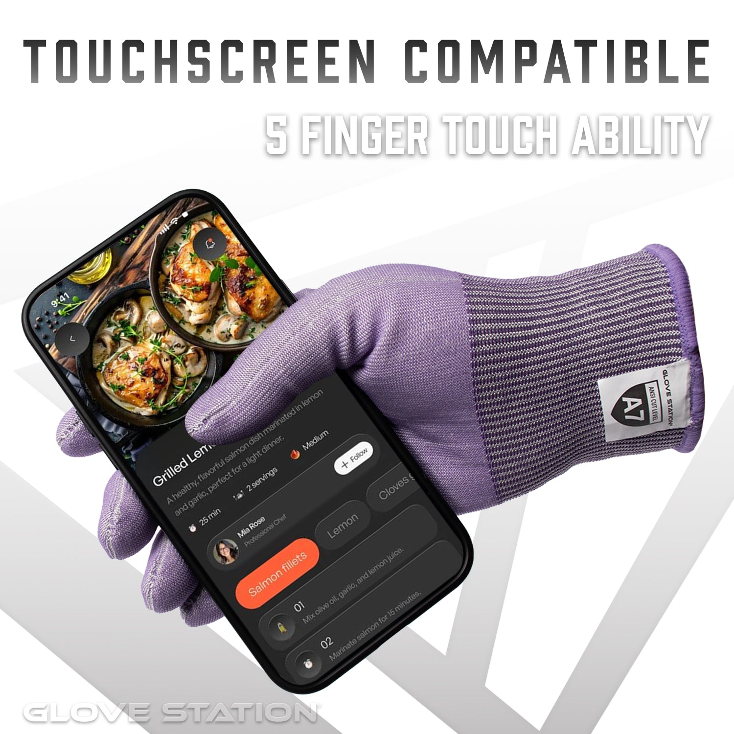 A7 Ultra Durable Pro Cut Series - Purple - 1 Pair