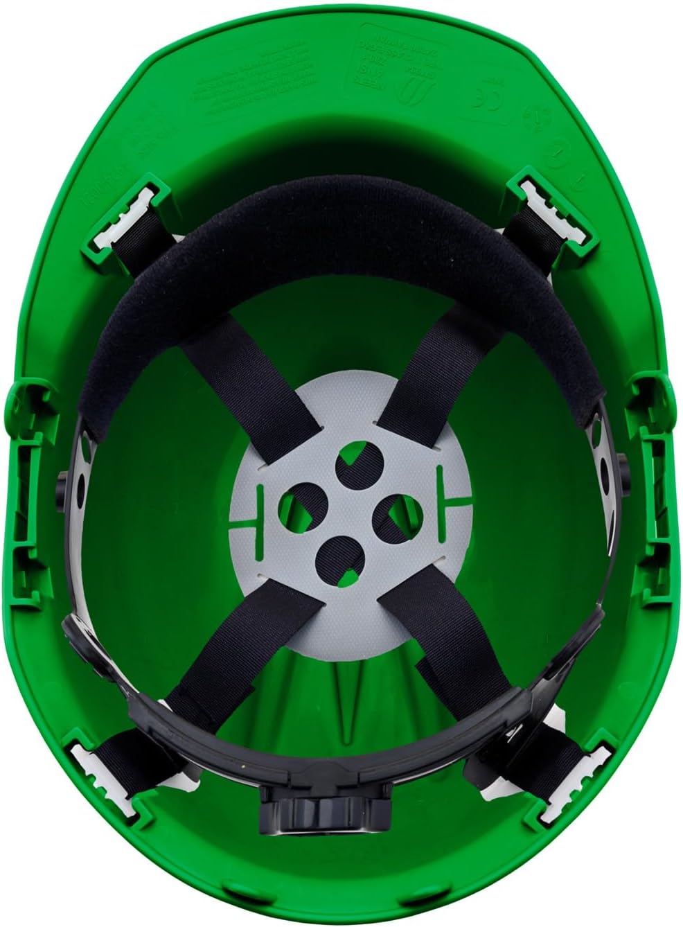 4 Point Ratchet Red Hard Hat - HH10R4P - Dark Green