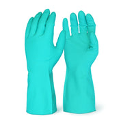 15 Mil Nitrile Cotton Flock Lined Gloves - 12 PAIRS