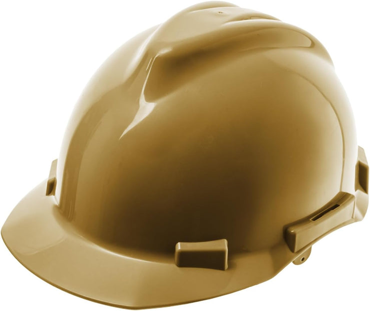 4 Point Ratchet Red Hard Hat - HH10R4P -Gold