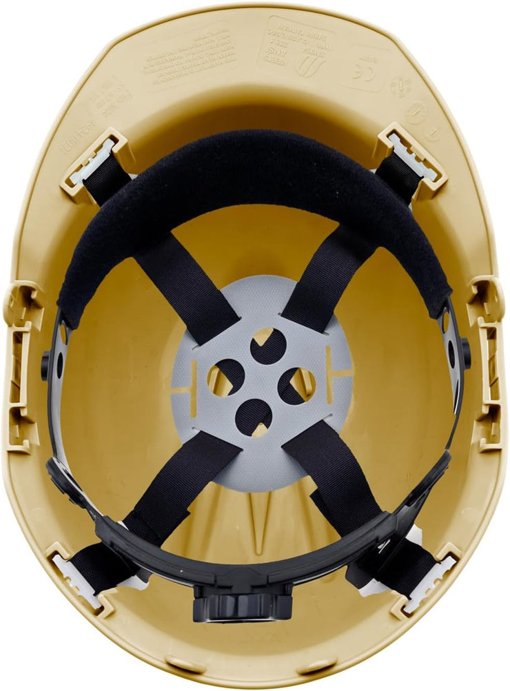 4 Point Ratchet Red Hard Hat - HH10R4P -Gold