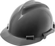 4 Point Ratchet Red Hard Hat - HH10R4P - Gray