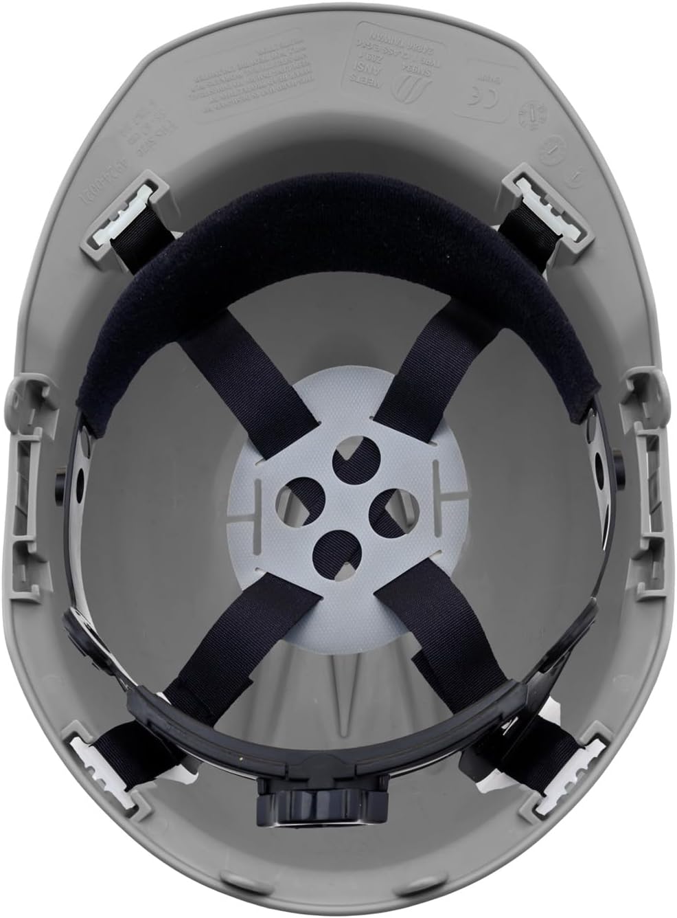 4 Point Ratchet Gray Hard Hat - HH10GY4P - Gray