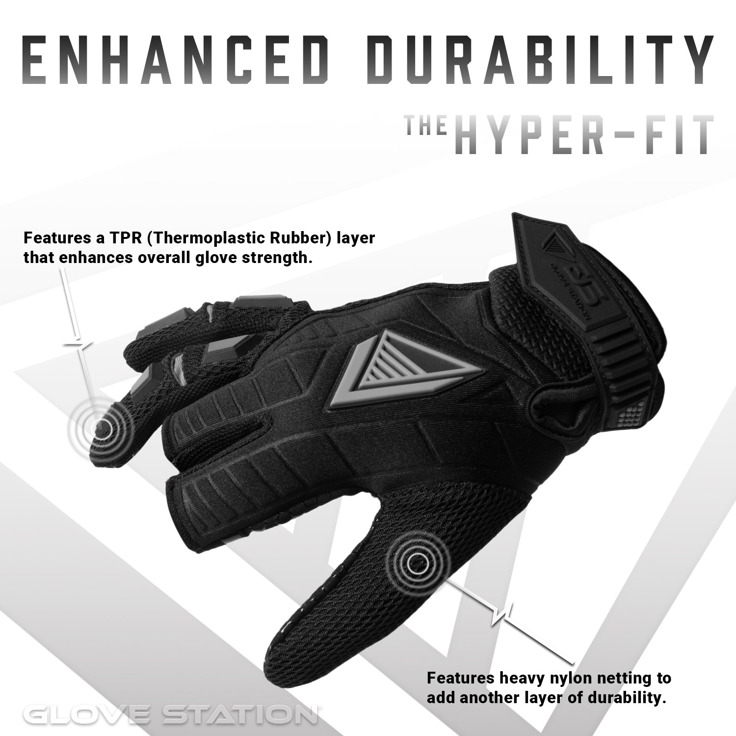 Hyper-Fit Paintball Gloves