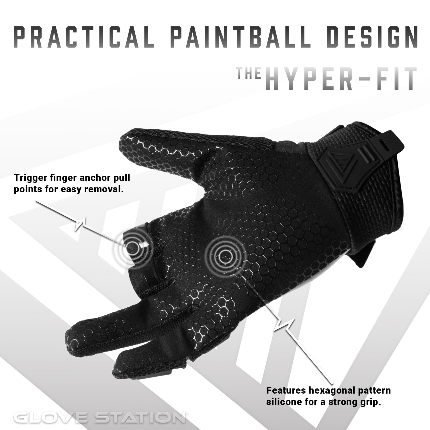 Hyper-Fit Paintball Gloves