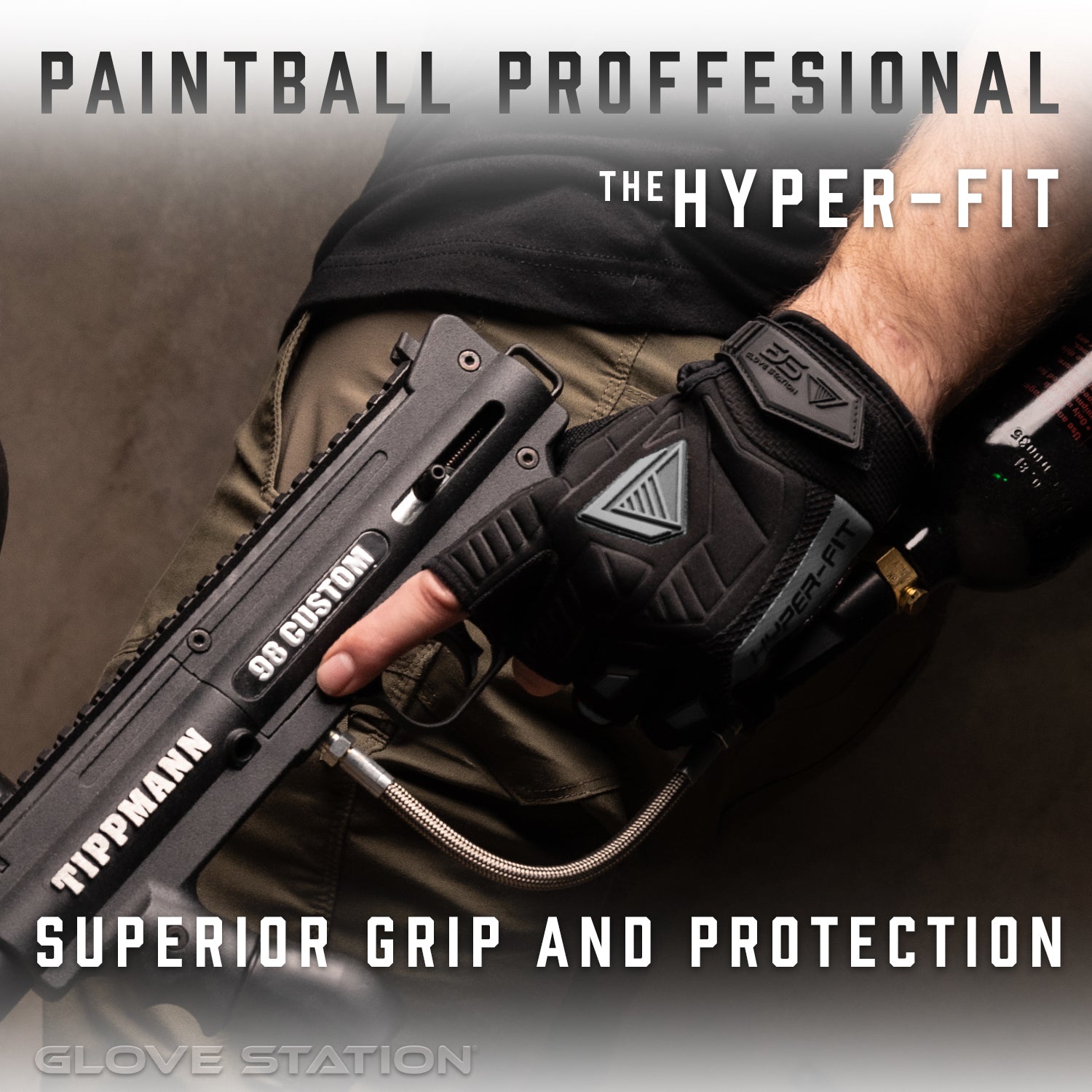 Hyper-Fit Paintball Gloves