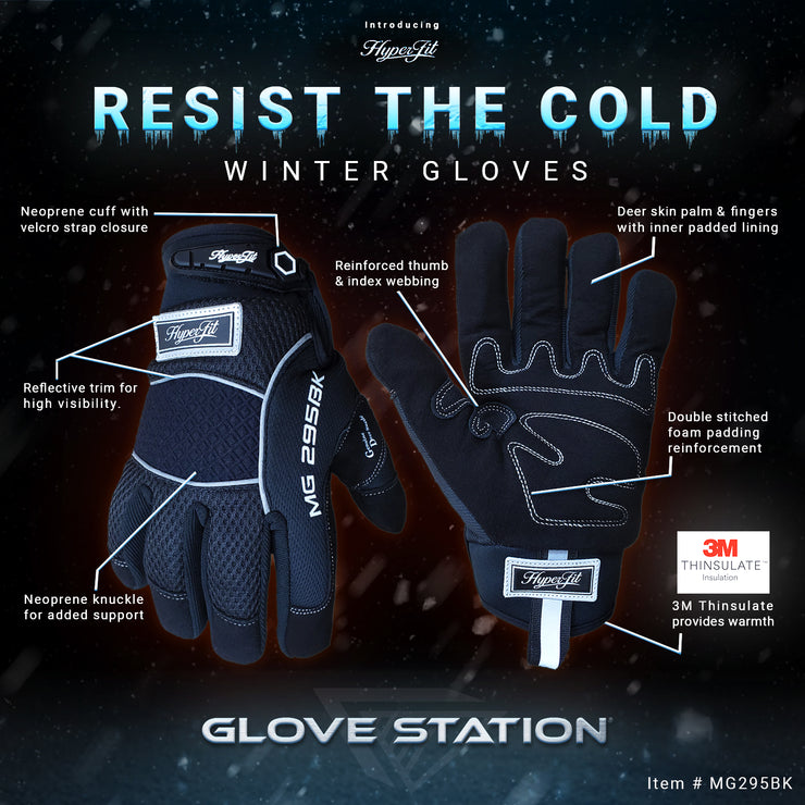 HYPERFIT- Industrial Warmth Gloves BLACK