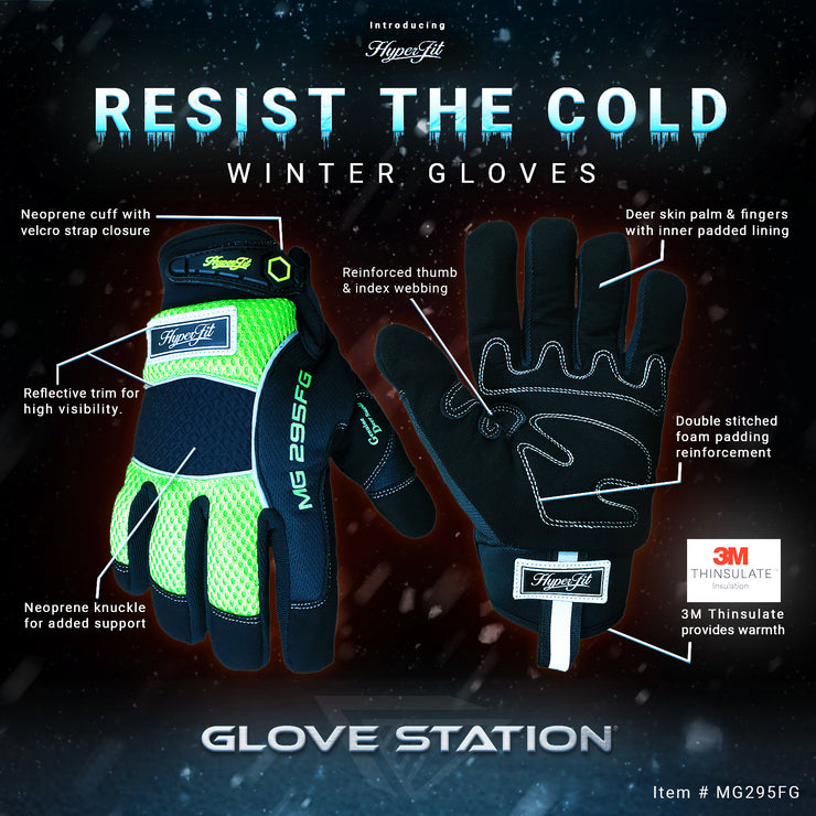 HYPERFIT- Industrial Warmth Gloves GREEN
