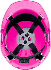 4 Point Ratchet Red Hard Hat - HH10R4P -Pink