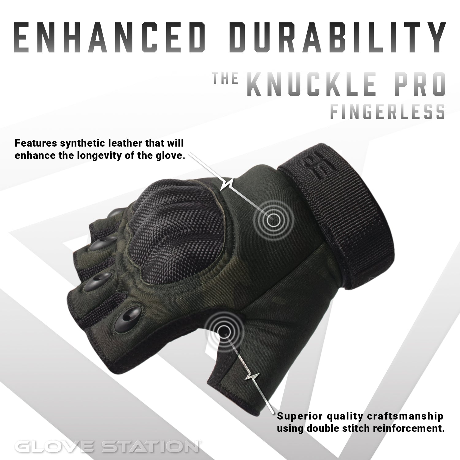 KNUCKLE PRO- FINGERLESS (BLACK MULTICAM®)