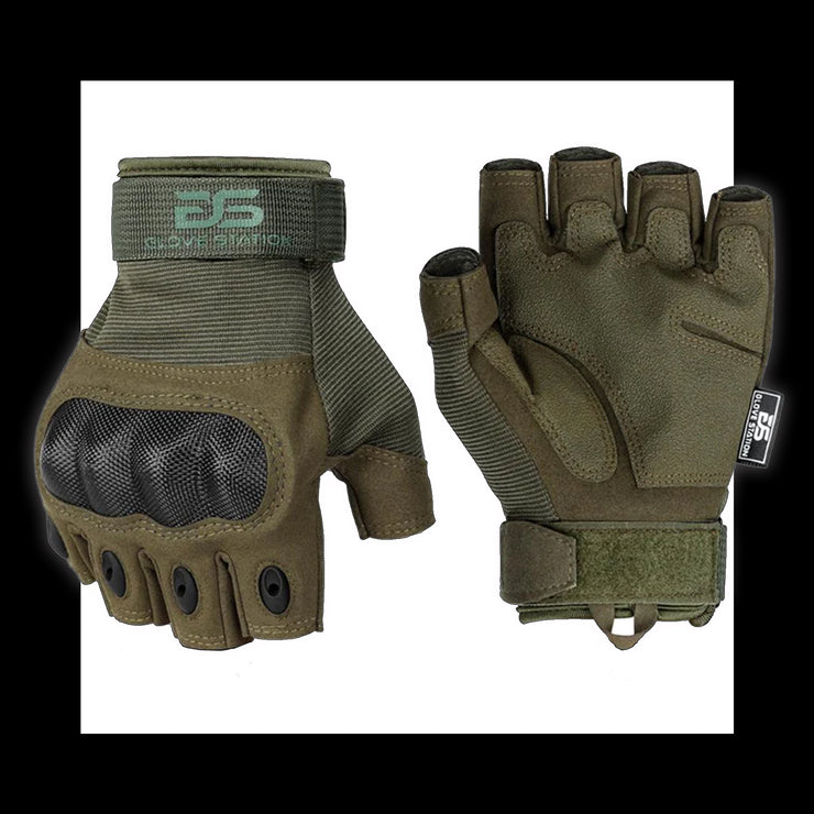 The Combat Fingerless - Green - 1 Pair