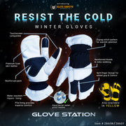 Water Proof Goat Skin Split Finger Mittens