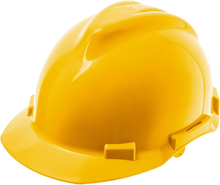 4 Point Ratchet Red Hard Hat - HH10R4P -Yellow