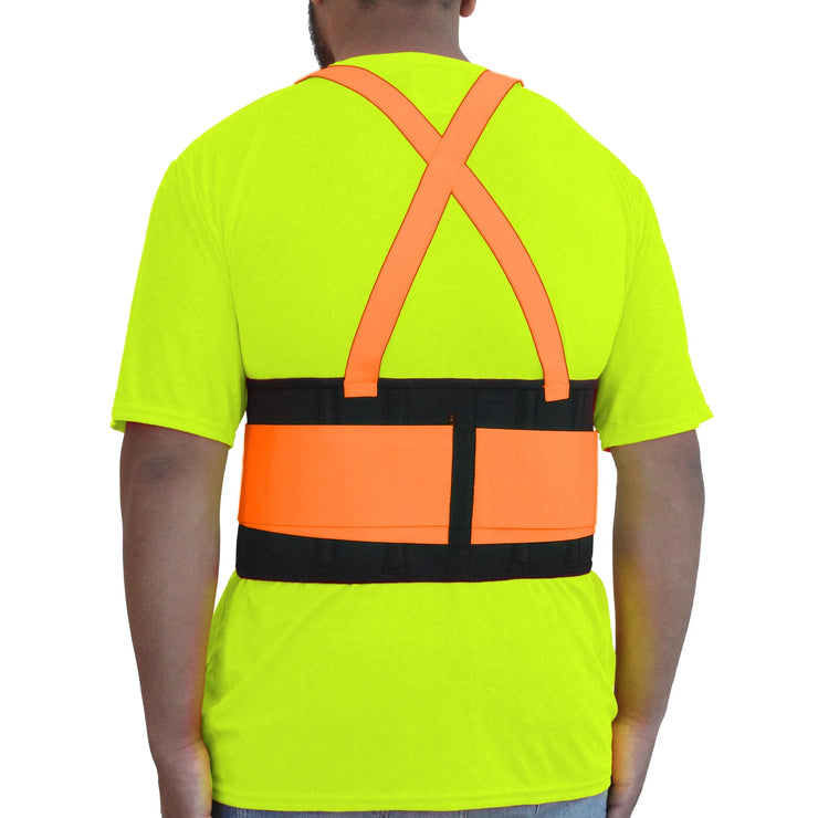 Elite Wear Hi-Vis Adjustable Suspender Back Support Belt
