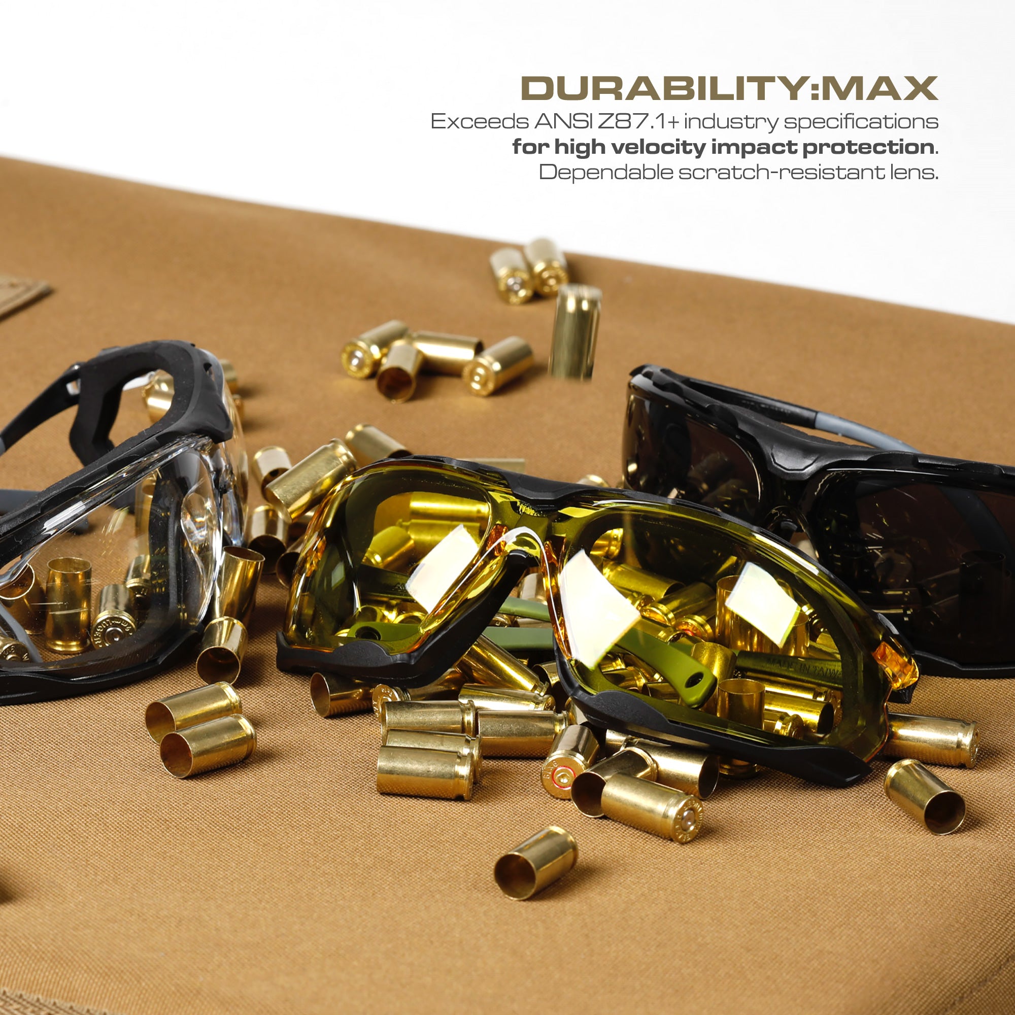 OPTIC MAX SAFETY GLASSES - REMOVABLE FRAME - GRAY ANTI-FOG LENS - 1 PAIR
