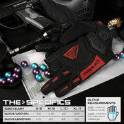 Hyper-Fit Paintball Gloves - Red