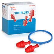 Corded Triple Flange Silicon Ear Plugs - 100 Pairs