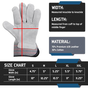 Short Cuff - Welding Gloves - 12 Pairs
