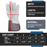 Long Cuff - Welding Gloves - 6 Pair