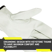 Cow Skin Driver Gloves - 12 Pairs
