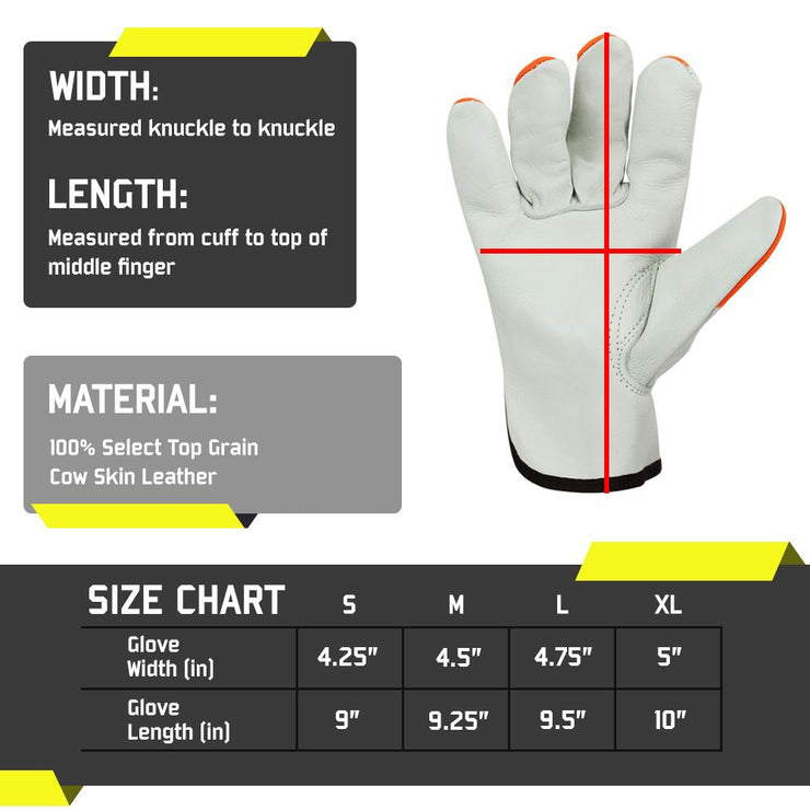 "Watch Your Hands" Driver Gloves - 12 Pairs