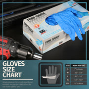 4.0 Mil - Nitrile Gloves - 50 Pairs