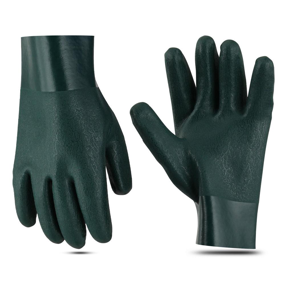 Double PVC Coated 10.5€ - Chemical-Resistant Gloves - 1 Pair