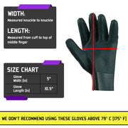 Double PVC Coated 10.5” - Chemical-Resistant Gloves - 1 Pair