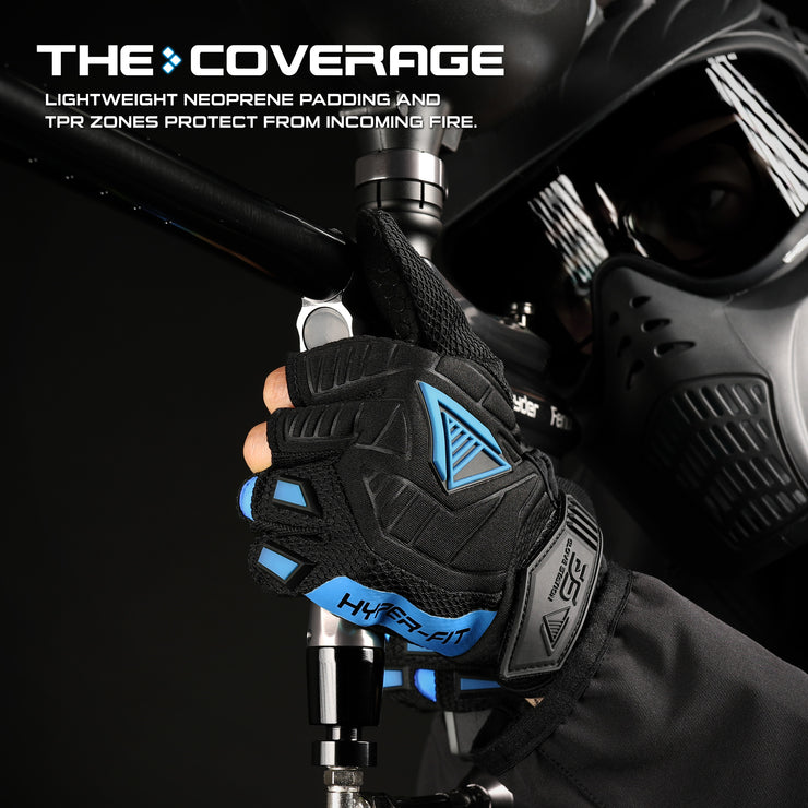 Hyper-Fit Paintball Gloves - Blue