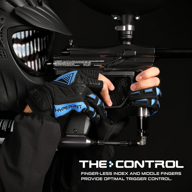 Hyper-Fit Paintball Gloves - Blue