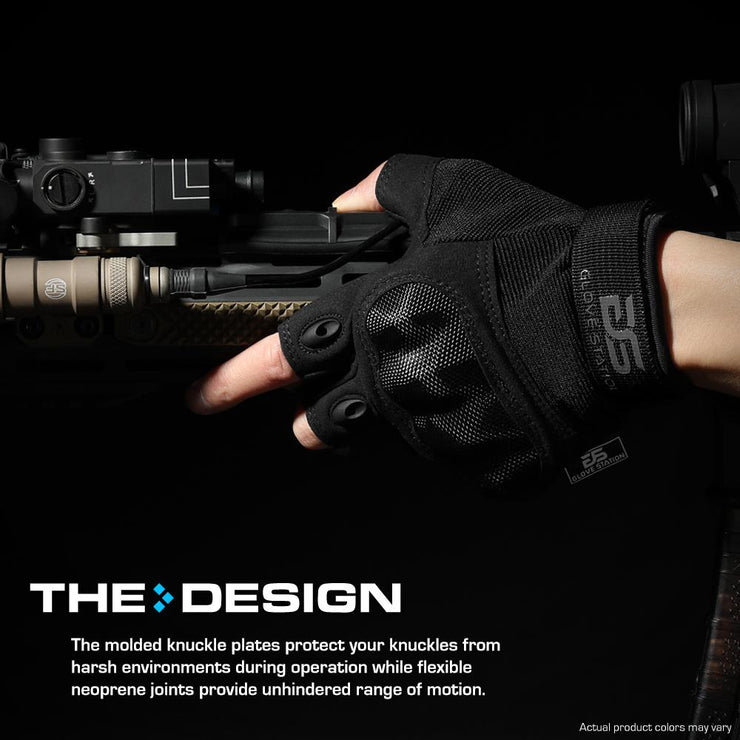 The Combat Fingerless - Black - 1 Pair