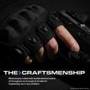 The Combat Fingerless - Black - 1 Pair