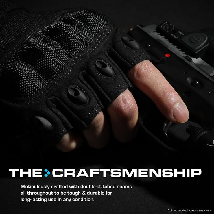 The Combat Fingerless - Black - 1 Pair