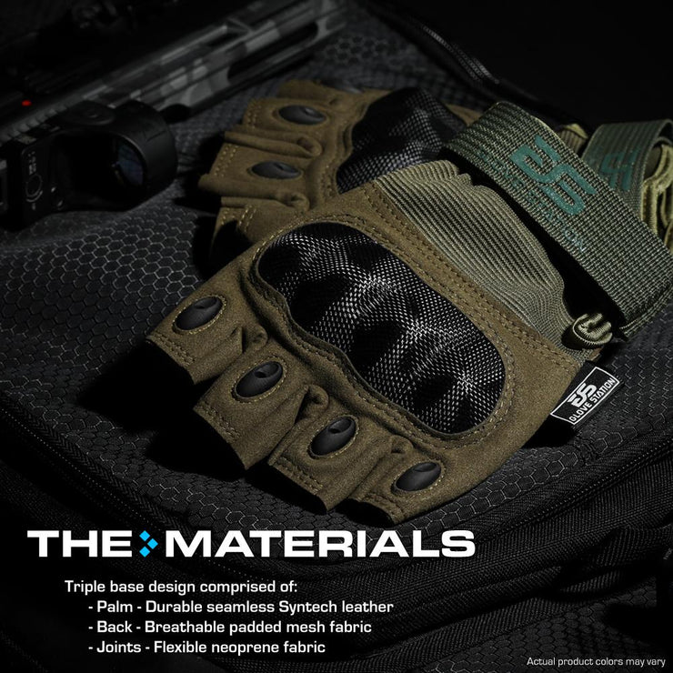 The Combat Fingerless - Green - 1 Pair