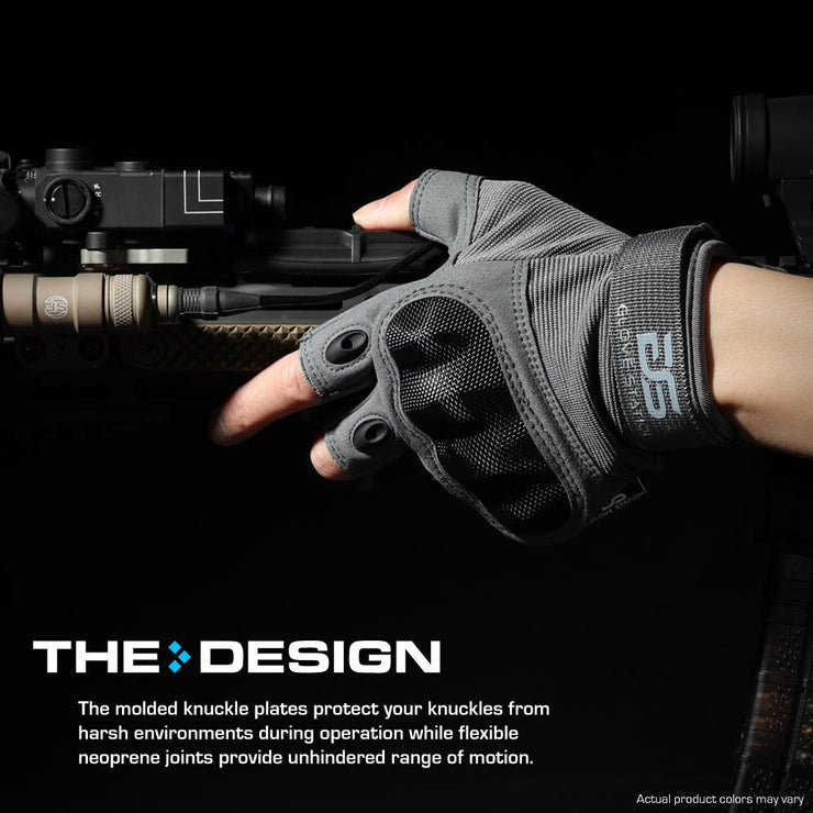 The Combat Fingerless - Gray - 1 Pair