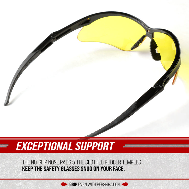 Nemesis - Amber Lens - Safety Glasses - 1 Piece