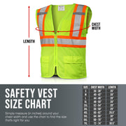 Class 2 ANSI Safety Vest - Hi-Viz Green