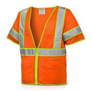 Class 3 ANSI Safety Vest - Hi-Viz Orange