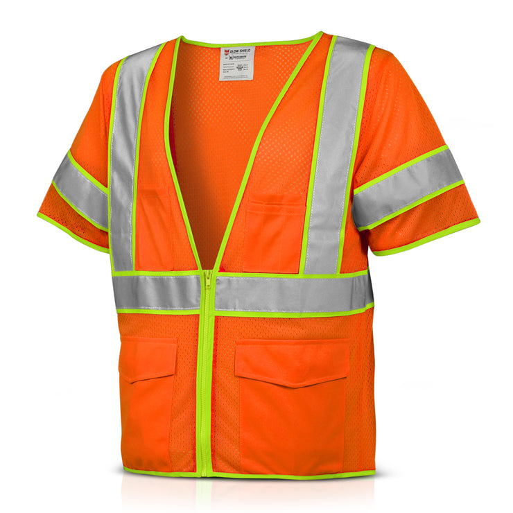 Class 3 ANSI Safety Vest - Hi-Viz Orange